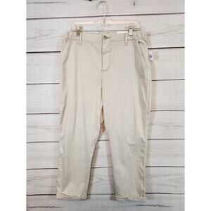 Old Navy Womens Khaki‎ Jogger Pants Elastic Waist Size L NWT
